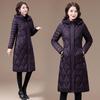 Women's Autumn Winter Plus Size Padded Thickened Down Jacket Warm and Comfortable Outerwear Long Hooded Slim Jacket