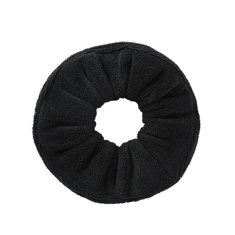 Retro European-American Microfiber Plush Towel Scrunchie for Face Washing & Makeup