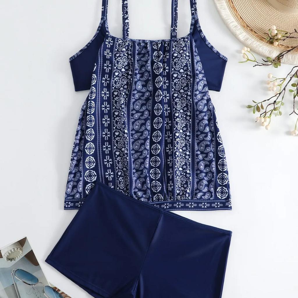 Swimsuits Woman 2025 Beachwear Swimwear Padded Plus Swimsuit Print Size Swimjupmsuit Women Swimwears Tankinis Set Ropa De Mujer