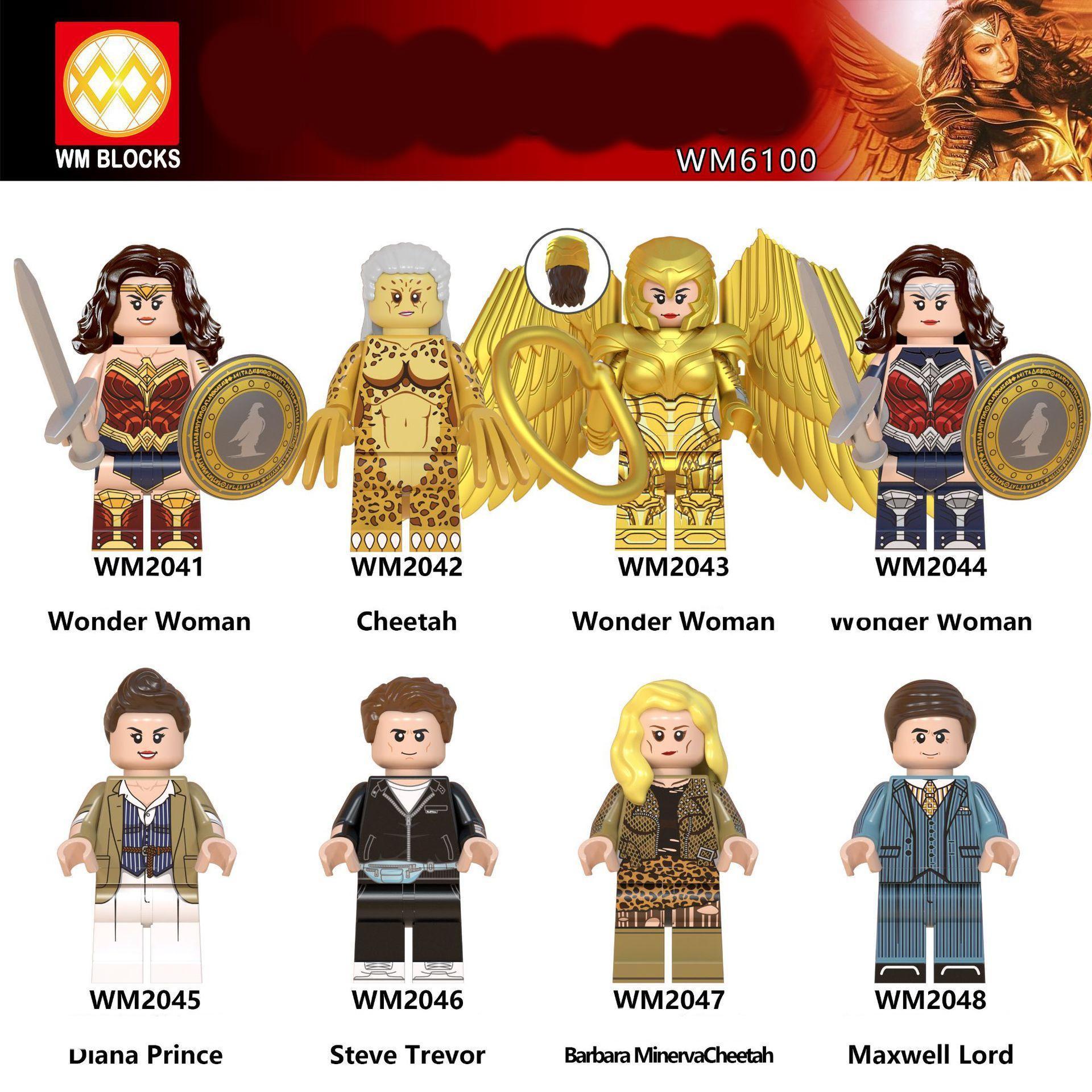 

Одна продажа Детская образовательная минифигурка WM2045-WM2048 Минифигурки для детей в собранном виде Рождественский подарок DIY Блоки