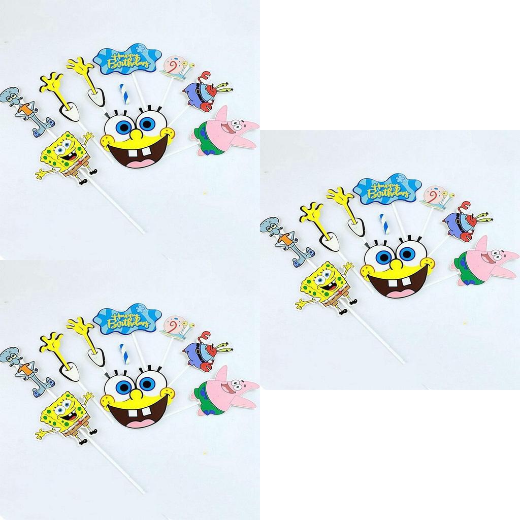 Leuke SpongeBob SquarePants taarttoppers voor kinderfeestjes!