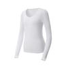 Challenger Women'S Cooling Uv Protection Round Neck Base Layer White