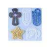 Earrings Silicone Molds Jewelry Making Mold Paper Clip Shape Pendant Moulds Silicone Texture Present for Art Enthusiasts