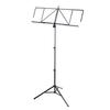 K&M Folding Music Stand "Robby Plus" Wide [10062] Color: Black