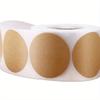 500 Stickers Kraft Paper Circular Self-adhesive Label Paper Project Classification Name Sticker Personalized Convenient Label
