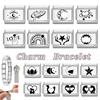 Fashion Laser Engraving Love Series Eye Sun Moon Cat Star Italian Charm Links Fit 9mm Stainless Steel Bracelet DIY Making Gift