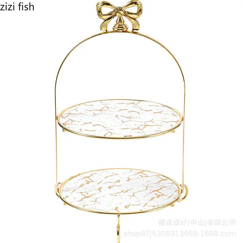 Suport de tort din sticlă marmorată multistrat Farfurie de desert Vas pentru dim sum Formă de tort Farfurie pentru gustări Tavă Farfurii pentru sushi Vas pentru fructe Suport de prezentare