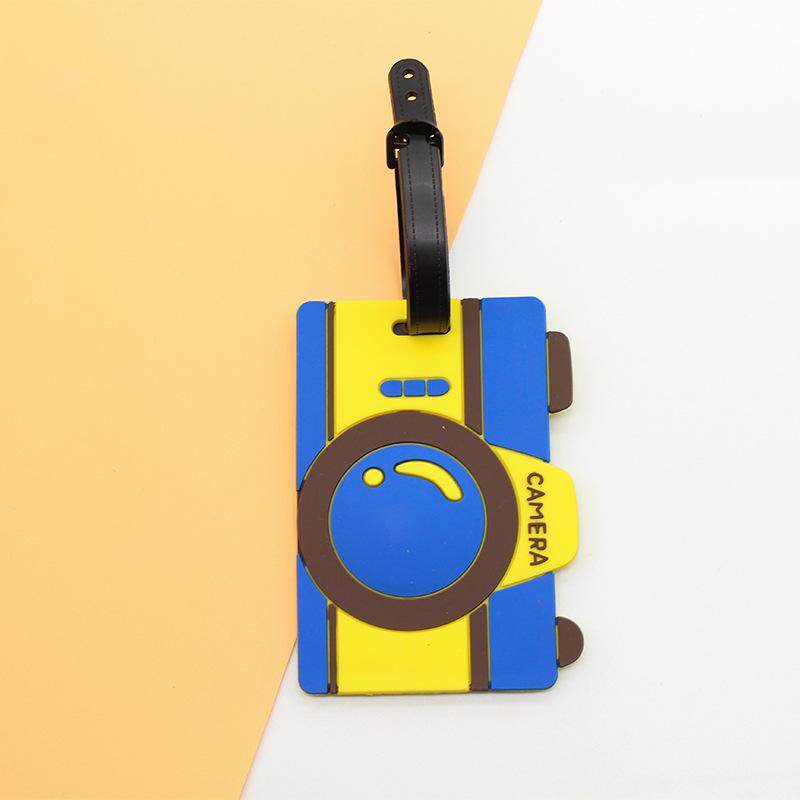 Cartoon PVC Luggage Tag Fashion Travel Boarding Pass Luggage Tags Travel Tags Id Address Name Lable Flight Travel Accessories