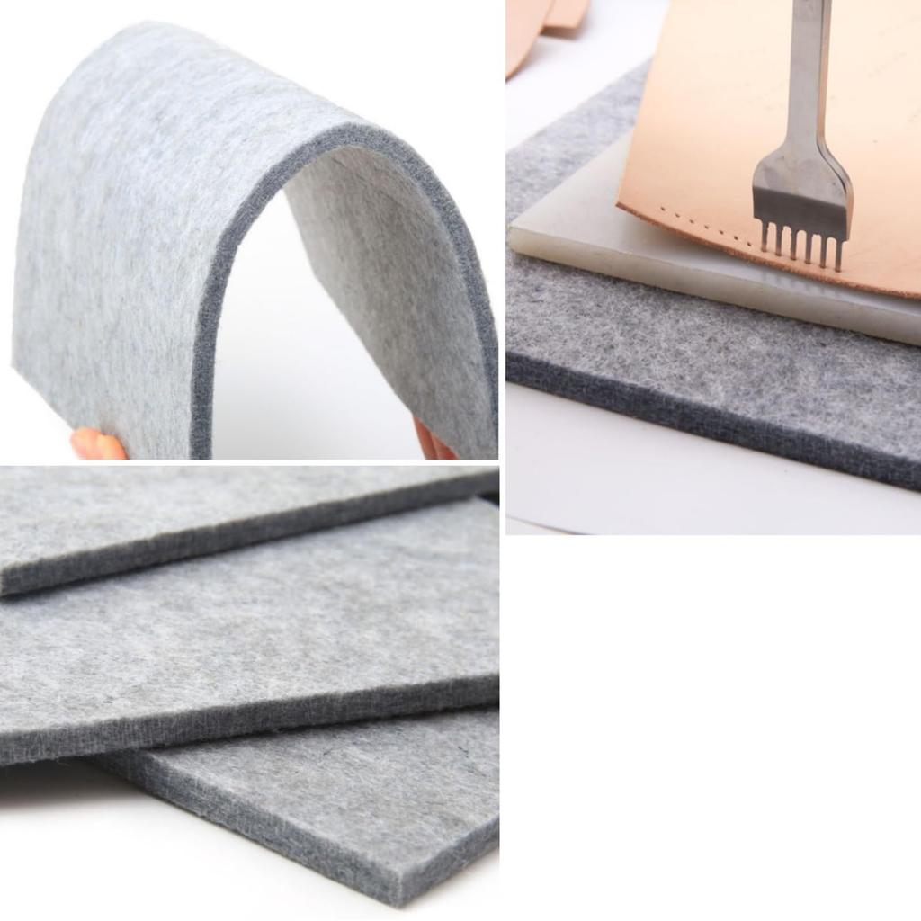Active Island Sound-Absorbing Felt Board, 12mm, Leathercraft, Matte, Diamond Pattern, a504 (2, 30cm x 20cm)