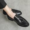 Luxury Brand Mens Loafers Leather Driving Shoes Casual Business Fringed Leather Shoes Slip on Moccasins Fashion Wedding Shoes