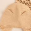 Winter Warm Knitted Baby Hat With Ears Solid Color Baby Boys Girls Cap Beanies Soft Infant Toddler Earflap Hats Bonnet
