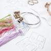 Transparent Acrylic Winding Board Embroidery Thread Holder Bobbins Floss Organizer Cross Stitch Storage Holder Stitch Holder