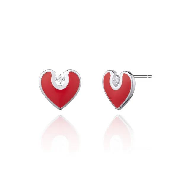 Luv-it Silver Heart Earrings H0180