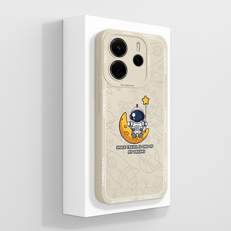Per Custodia Telefono Redmi Note 14 4G Versione Europa Farfalla Funda Cover Posteriore Morbida in Silicone Liquido Per Protezioni Telefono Redmi Note14