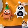 Halloween Hand Towels Embroidered Hanging Ghost Hand Towels Super Absorbent Dish Towel Wipe Cloth Kitchen Bathroom Accessories