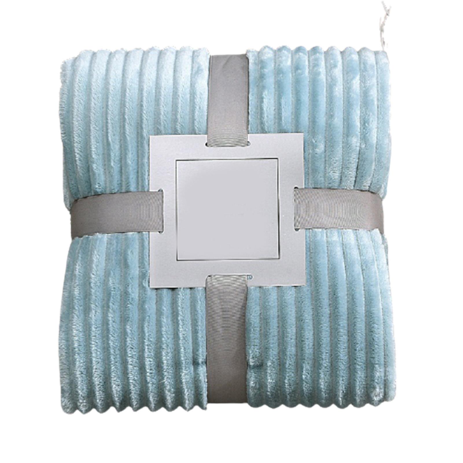 

100x150cm Milk Velvet Blanket Bed Sheet Blanket Single Dormitory Student Coral Velvet Air Conditioning Soft Sofa Nap Blanket світло-синій колір