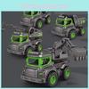 Inertial Alloy Excavator Mixer Truck Dump Truck Crane Model Children Car Toy
