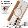 For Samsung Galaxy S26+ Magnetic Case RFID Blocking Card Holder Rhombus PU Leather Phone Cover with Lens Film