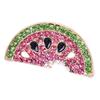 Mode Kristall Wassermelone Brosche Pin Kragen Abzeichen Corsage Schmuck Zubehör