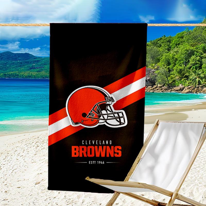Cincinnati Browns Legacy Quick-Dry Microfiber Beach Towel Super Soft & Absorbent for Bath, Beach, Travel  Bath Time Accessory, Fan Gifts
