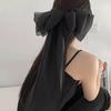 Women Hairpin Long Ribbon Oversized Spring Hair Clip Bowknot Decor Sweet Look Hair Styling Tool Hair