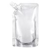 50Pcs 100/150ML Reusable Plastic Drink Pouches with Funnel Nozzles Design Food-grade Transparent Portable Drink Bags