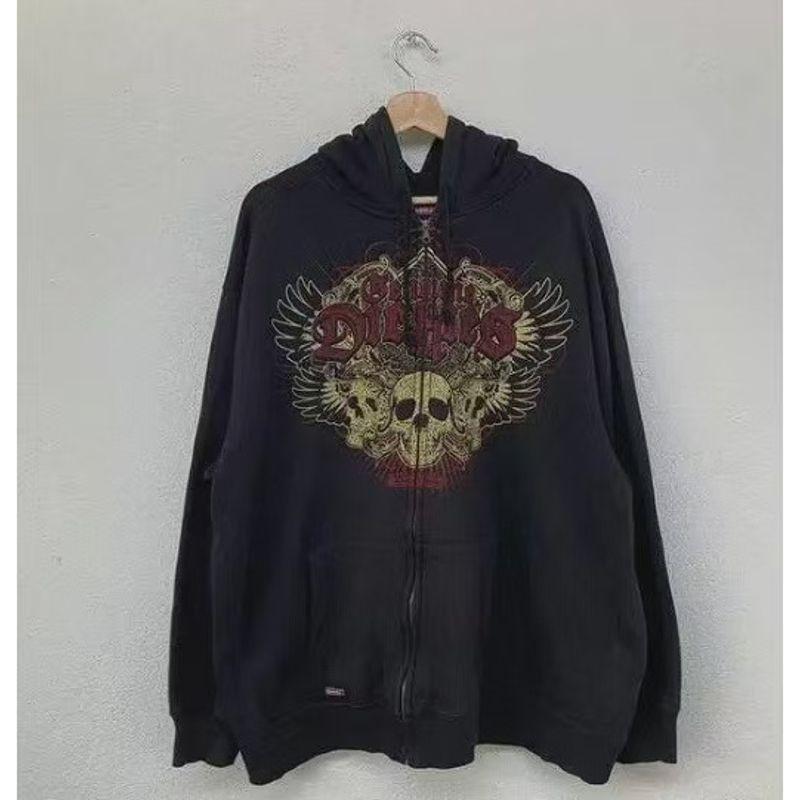 

Худи в стиле хип-хоп Y2g ретро с графикой, повседневная модная Black 4 S