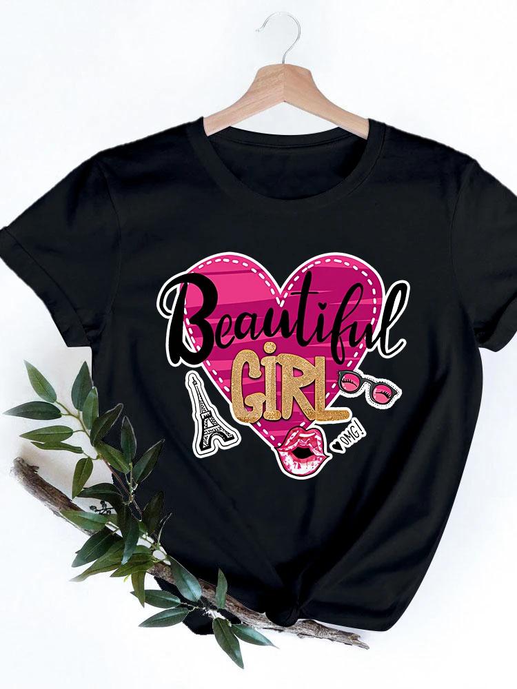 2024 Fashion Anime T Shirt Women New York City Graphic T Shirt Harajuku Kawaii Woman T Shirts Short Sleeve Femme Tops Tees