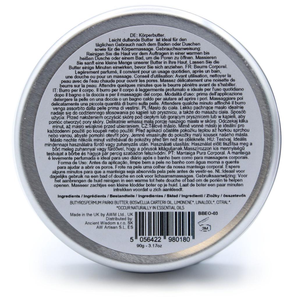 Shea Body Butter, Frankincense 90g