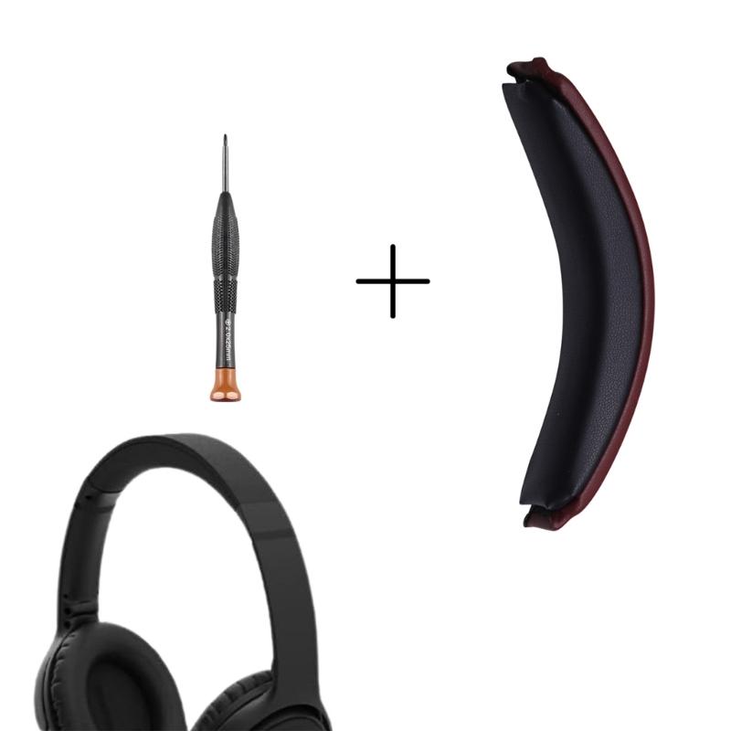 Replacement Headband Cushion With Screwdriver For QC35/35II Headphones Comfortable Protein Leather Headbeam Pad