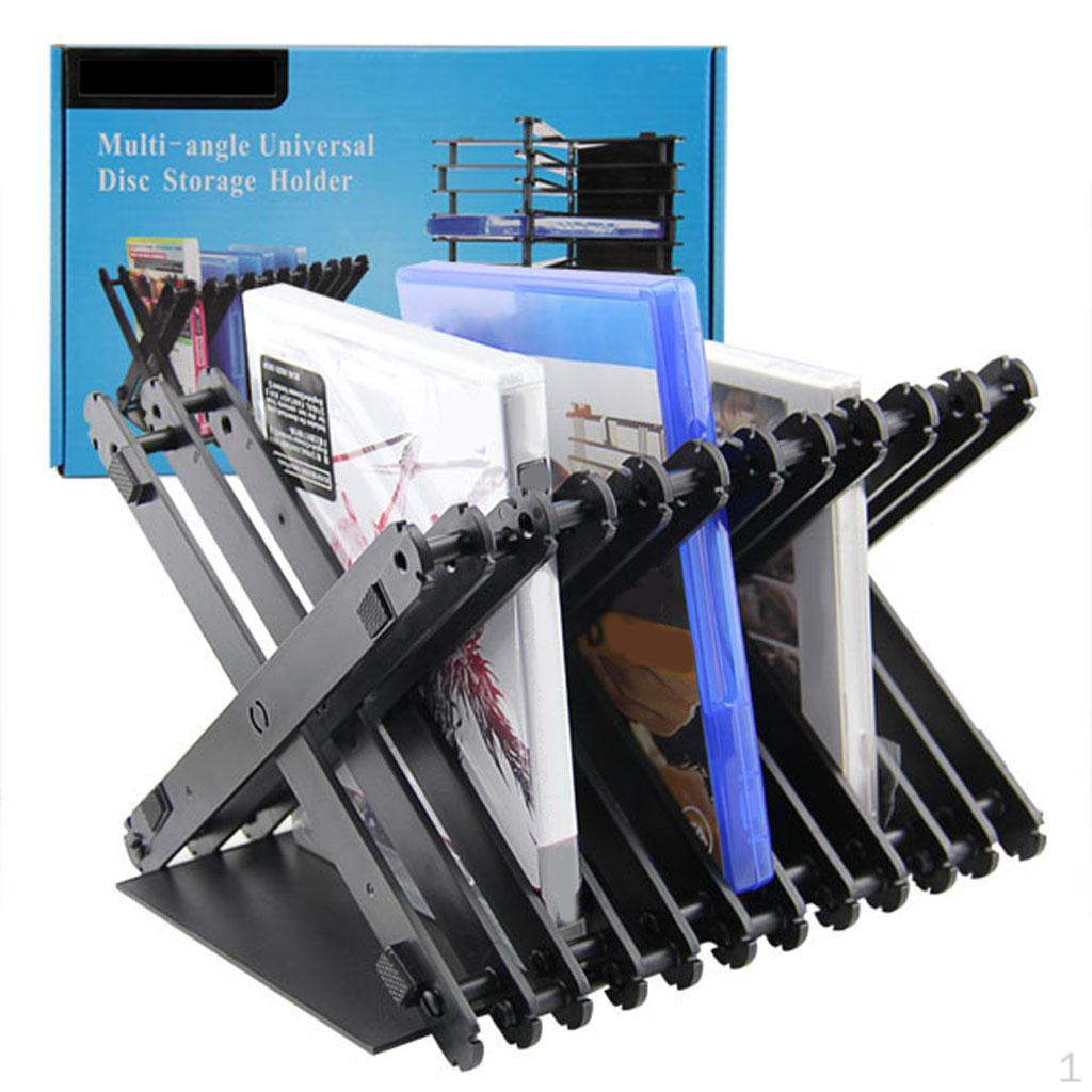 Game Disc Storage Rack Holder CD DVD Stand for Slim