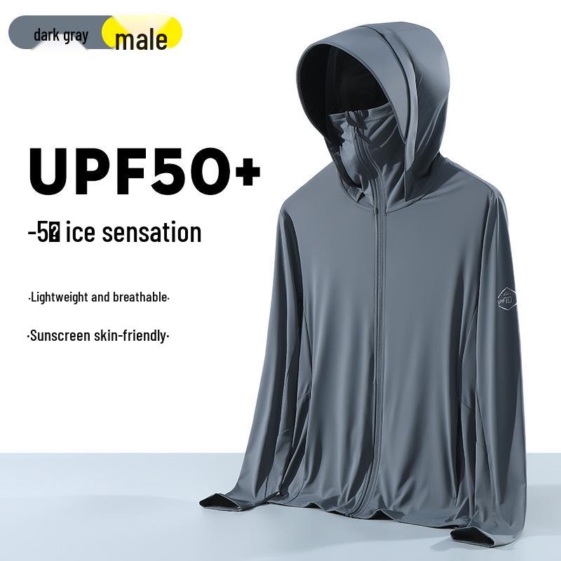 UPF50+ Women's Black Glue Brim Ice Silk Sun Protection Jacket - Breathable Anti-UV Summer Windbreaker.