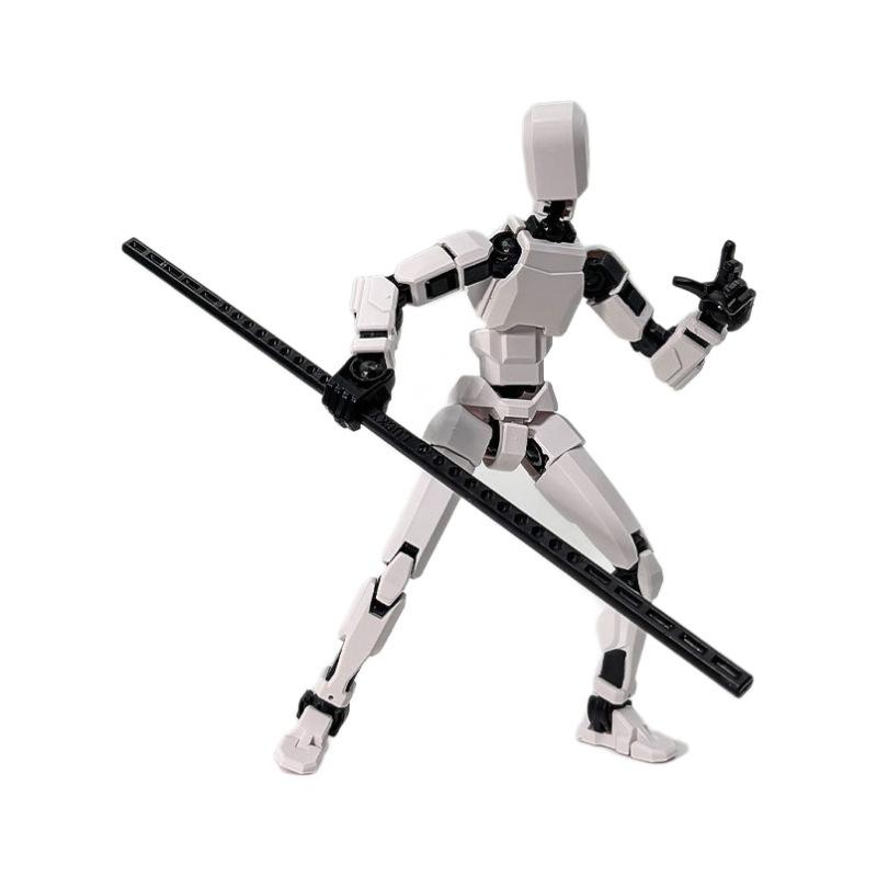 20cm Large Size DIY T13 Action Figure Titan Multi-Jointed Movable Shapeshift Lucky Robot 3D Printed Action Figures Toys