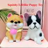 Squeeze Toys Stress Reliever Gift Nontoxic Bouncy Dog Fidget Toy Reusable Rebound Puppy for Kid Sensory Play