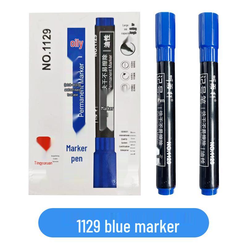 

Black Oil-Based Broad Tip Quick-Dry Waterproof Marker for Durable Express Logistics Marking