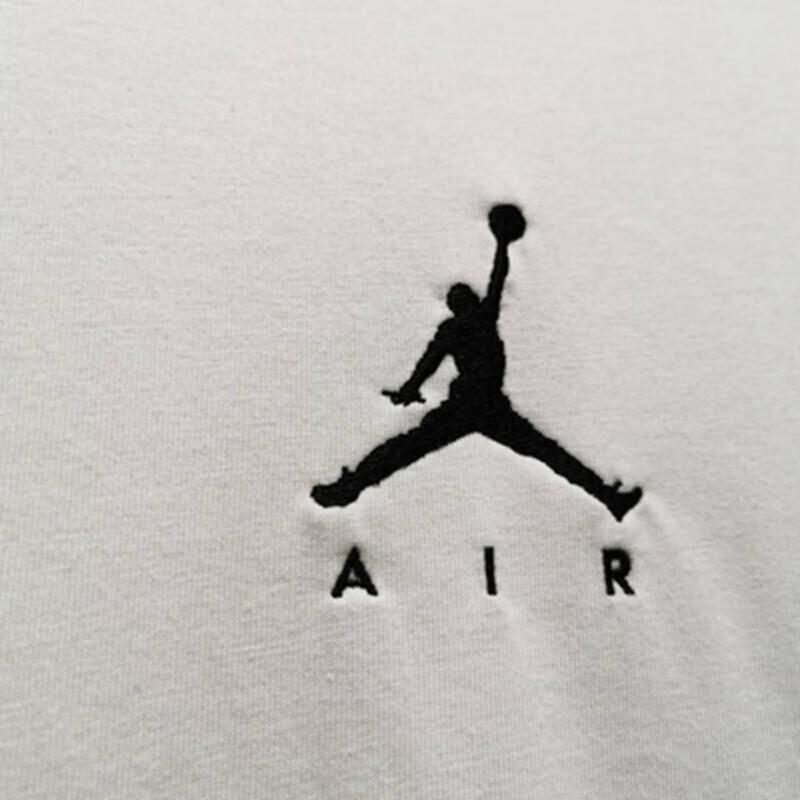 Jordan Logo Casual Sport Short Sleeve T-Shirt Men Tops White DA6800-100