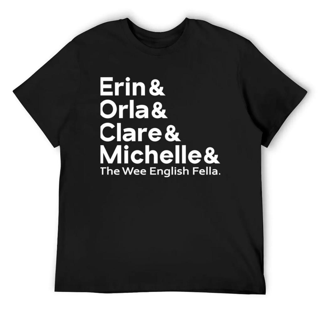DERRY GIRLS TEXT T-Shirt T-shirts oversize football t shirt tees black t-shirts for men