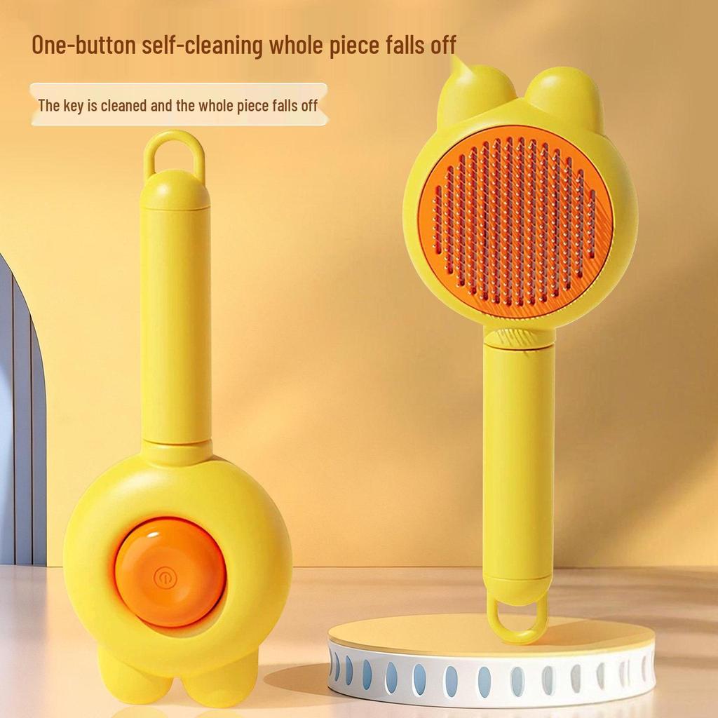 Pente para animais de estimação para cães e gatos - Superfície de dente densa para remoção de bichons, ursinhos de pelúcia e pulgas