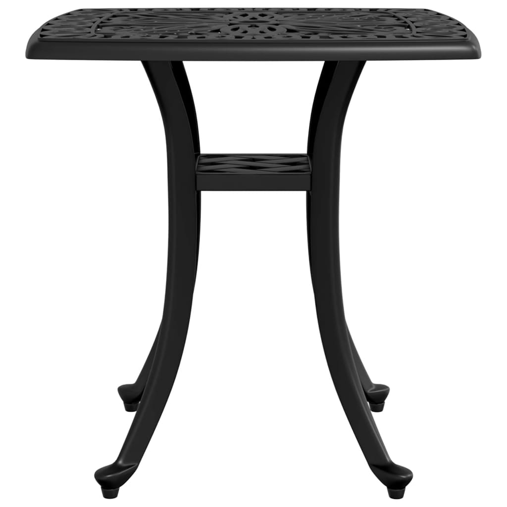 Vidaxl Garden Table, Black, 53X53X53 Cm, Cast Aluminium