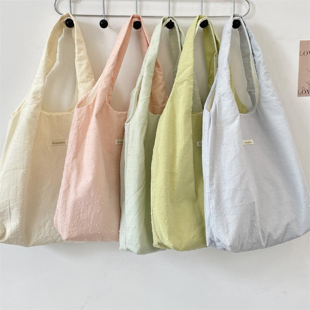 Lazy wind large-capacity canvas bag women's leisure summer lightweight new vest bag shoulder women's bag