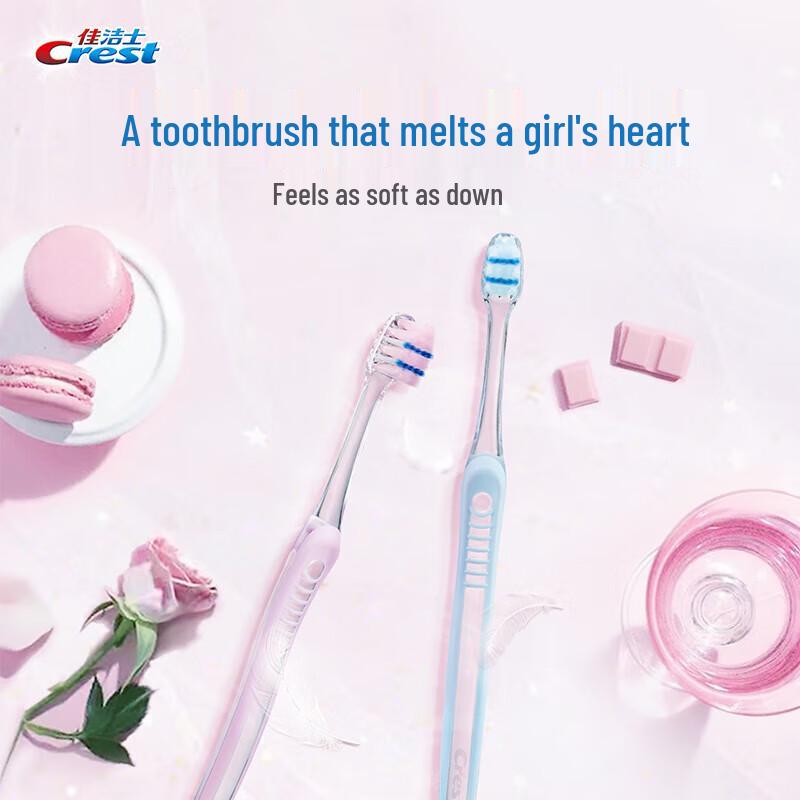 Crest Velvet Soft Toothbrush & Whitening Toothpaste Bundle