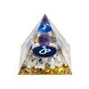 12 Zodiacs Orgone Crystal Pyramid,Amethysts Obsidians Healings Crystals Pyramid Constellations Pyramid for Money Health