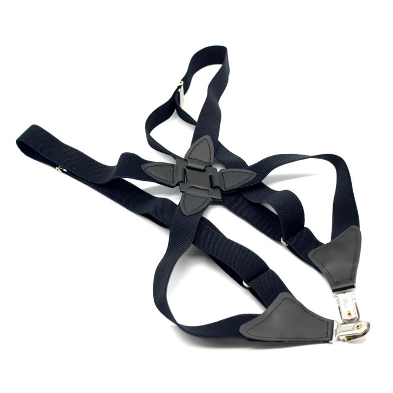 Suspensórios adultos ajustáveis ​​em forma de X, acessórios de roupas elásticas, suspensórios