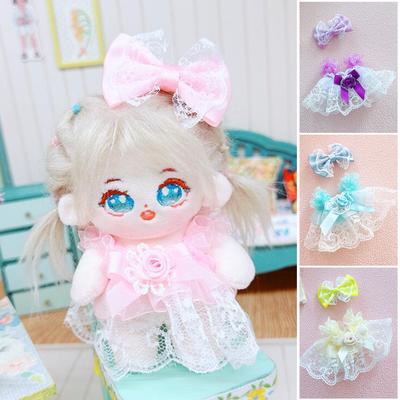 For 17cm Labubu Doll Clothes Lace Dress Fashion Clothes Hoodies Doll Clothes Color Match Hoodies Dolls Accessories Cute Decoration Little Cloths