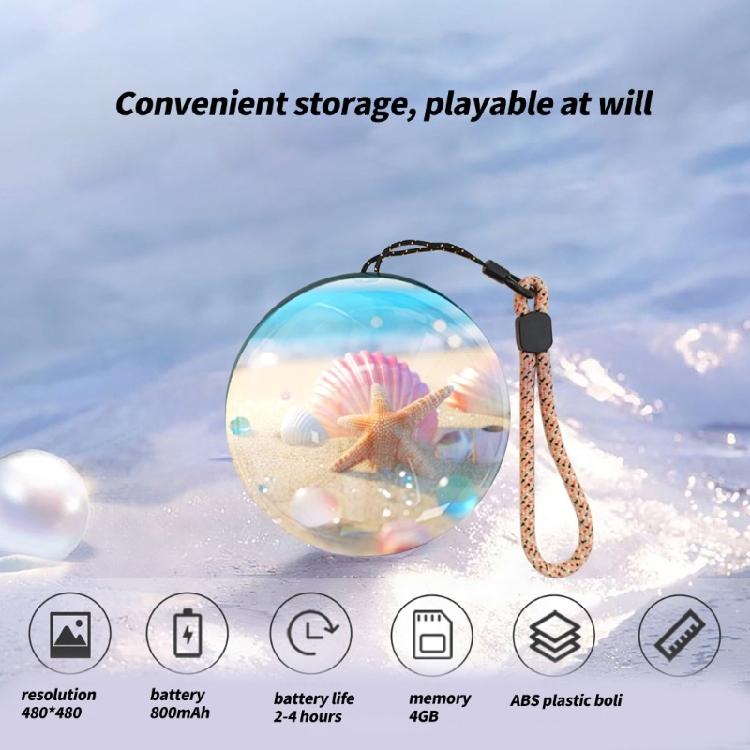 Emotional Memory Keepsakes Sphere For Photo Video Display Crystal Ball Anniversary Birthday Celebration Gift