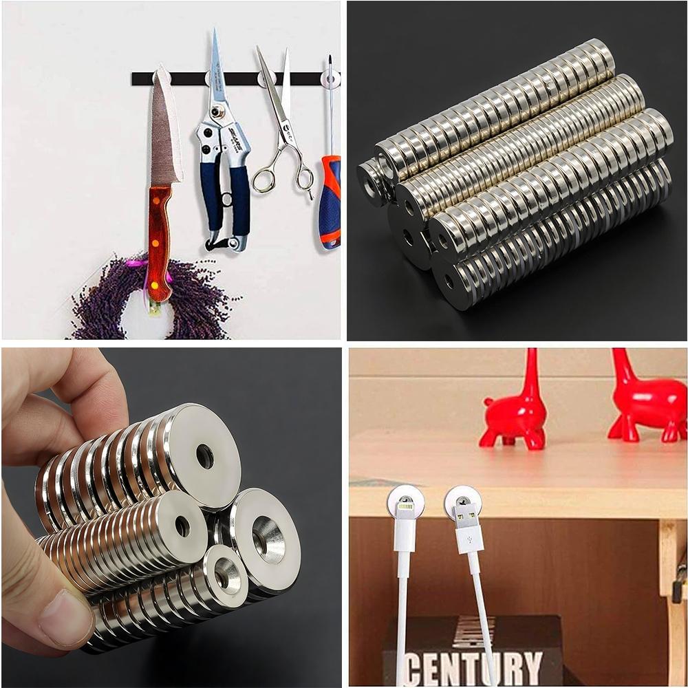 N35 Round Countersunk Hole Neodymium Magnet Strong Permanent Magnet For DIY Craft Model Hardware Fixing