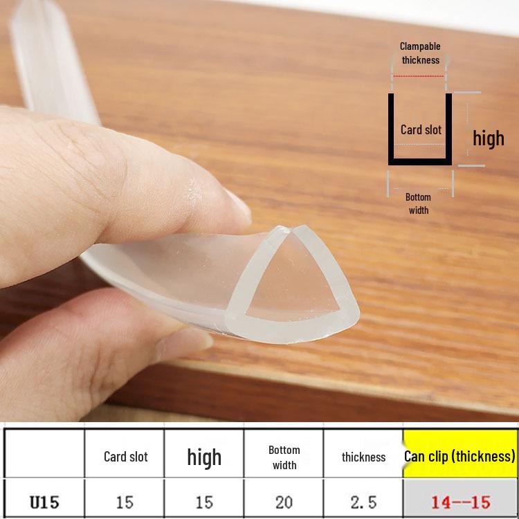 Child Safety Clear Anti-Collision PVC Soft Edge & Corner Protector Strip