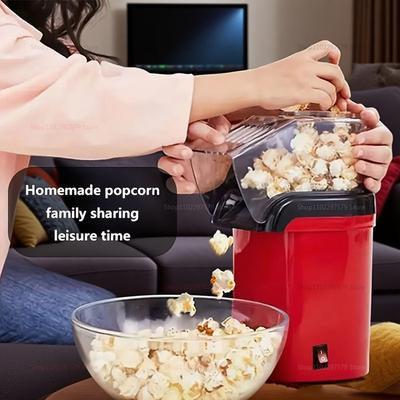 Mini elektrický popcornovač pro domácí použití Rychlé zahřívání Popcornovač s bublinkovým sáčkem Ideální pro filmové večery, večírky a svačiny