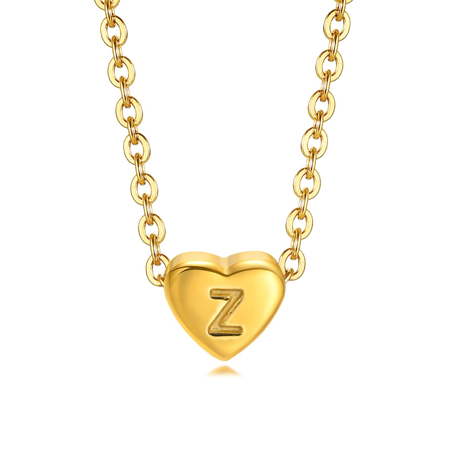 

Personalized Letter Heart Choker Necklace for Women, Alphabet Necklace Stainless Steel Stackable Girlfriend Gift 45-50cm