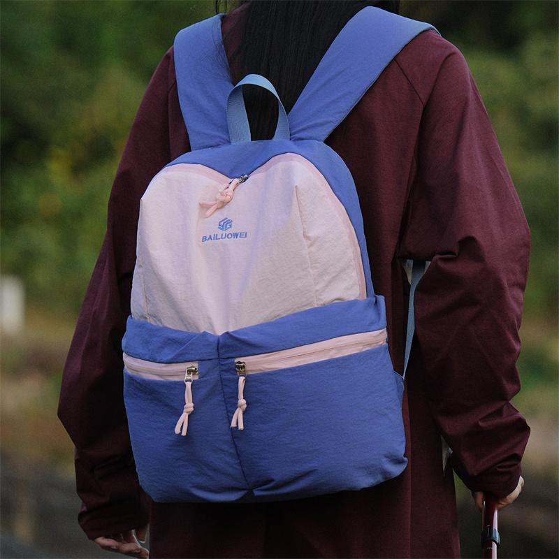 Travel Outdoor Color Block Backpack Unisex Sports Backpack